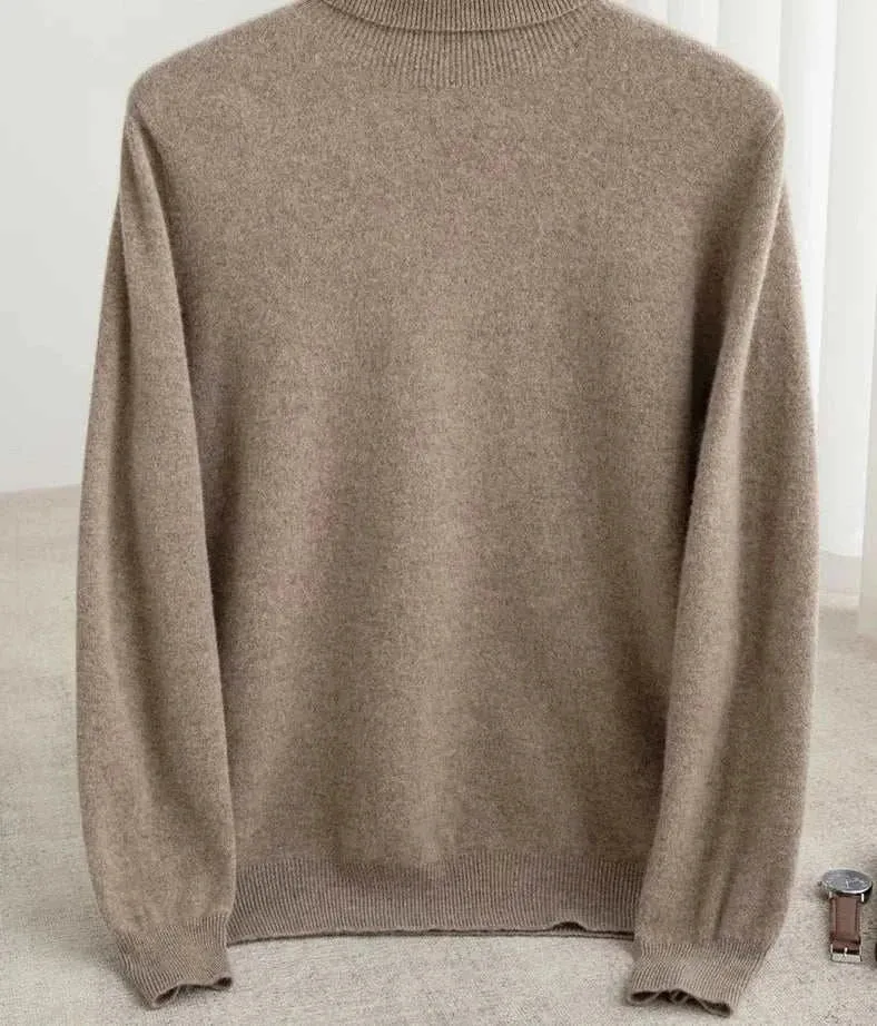 Business wool turtleneck sweater