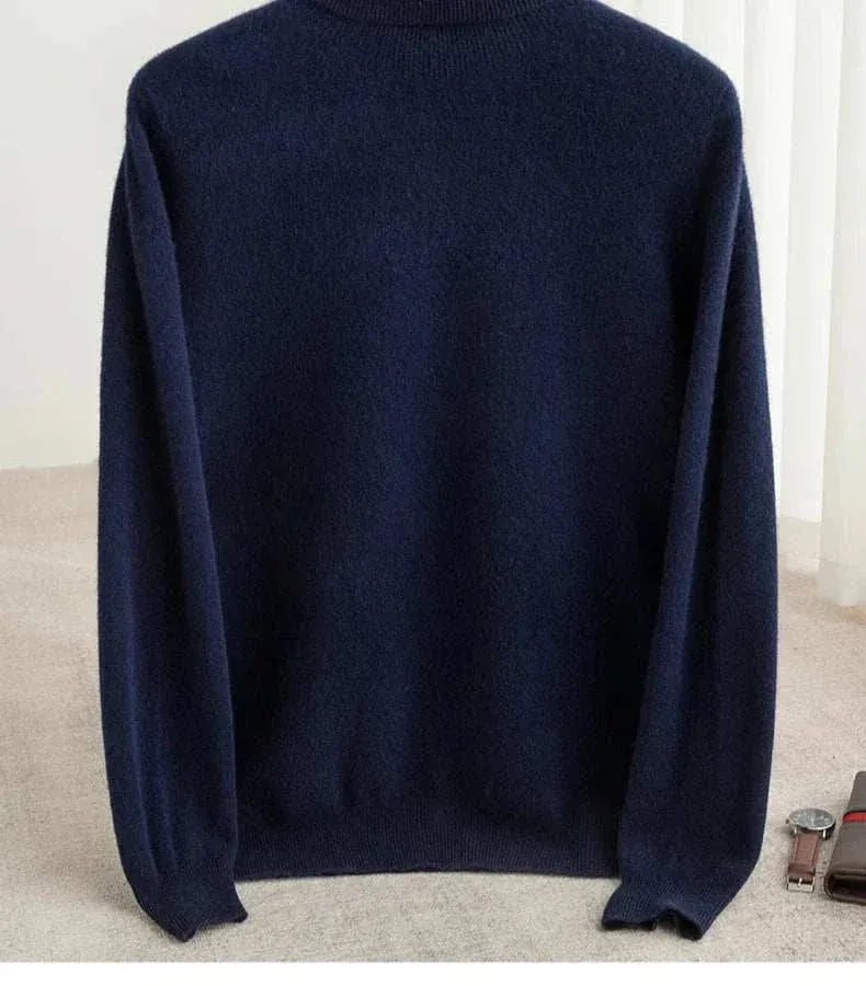 Business wool turtleneck sweater