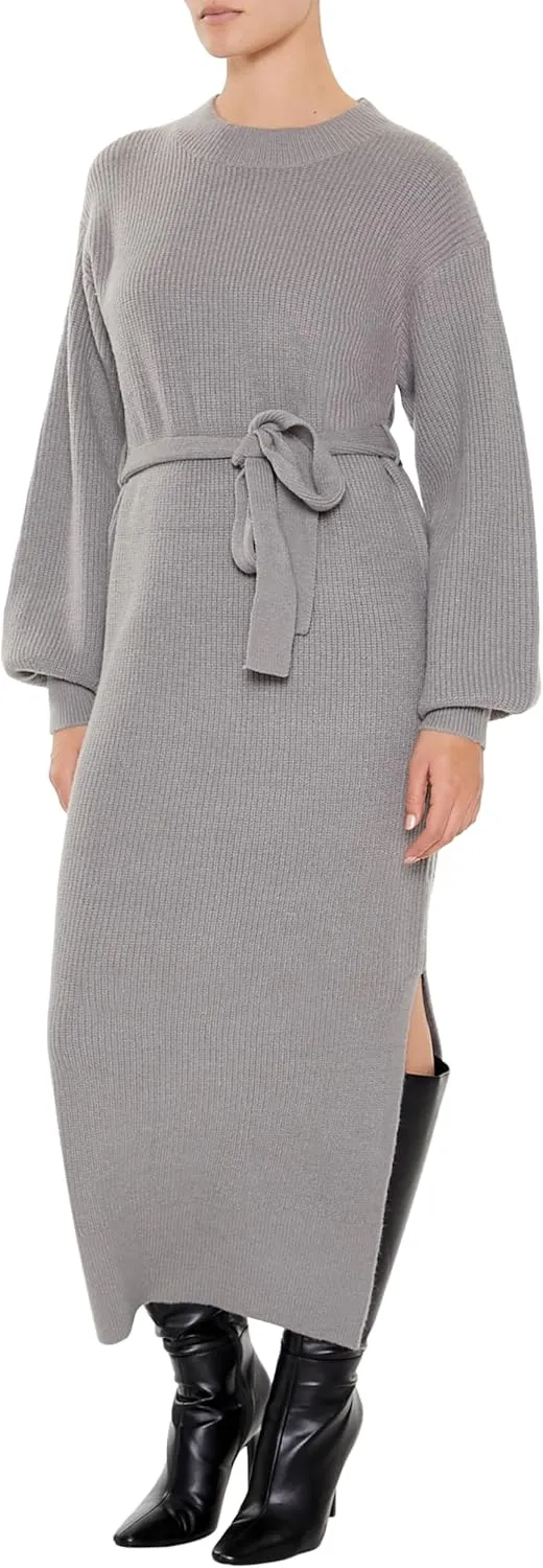 Forever 21 Women's Tie-Front Midi Sweater Dress