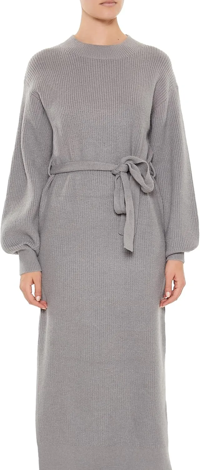 Forever 21 Women's Tie-Front Midi Sweater Dress