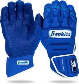 Franklin Sports MLB Batting Gloves - CFX Pro PRT Heavy Duty Protective Baseball   Softball Batting Gloves - Adult Padded Reinforced Leather Batting Gloves
