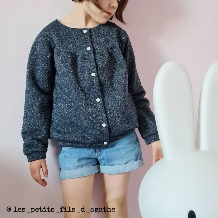 IRMA Cardigan or light vest - Girl 3/12- Paper Sewing Pattern