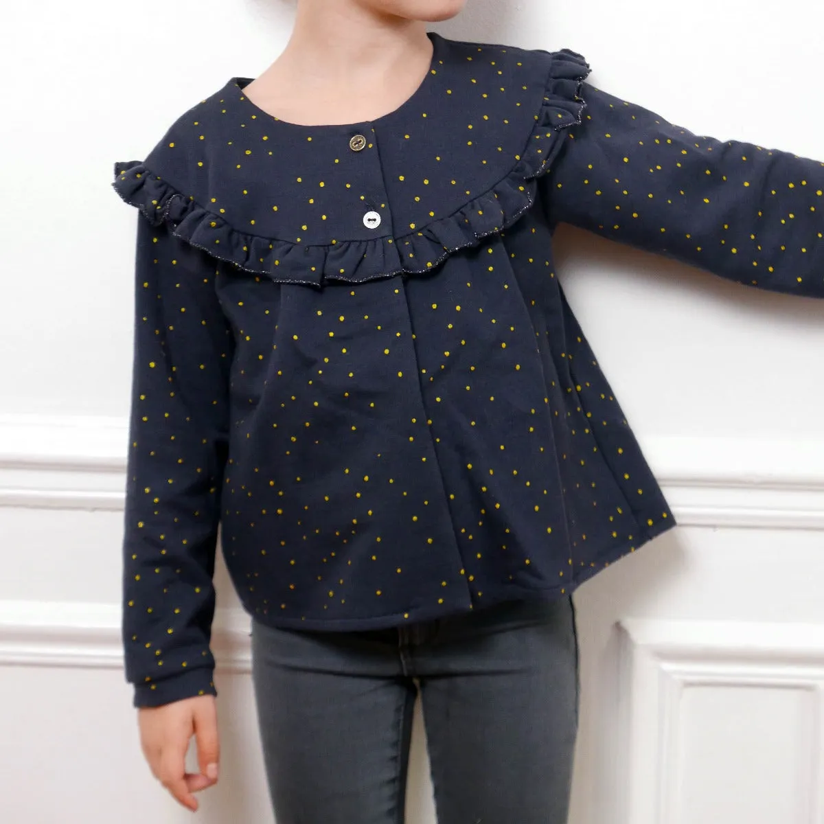 IRMA Cardigan or light vest - Girl 3/12- Paper Sewing Pattern