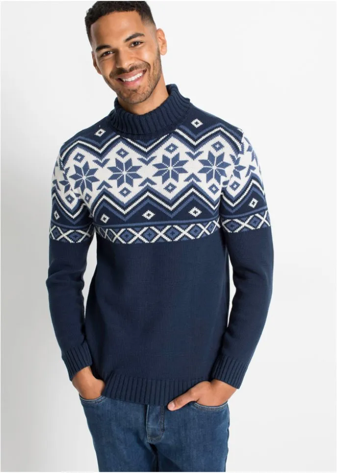 John Baner Jeanswear Norwegian sweater, blue