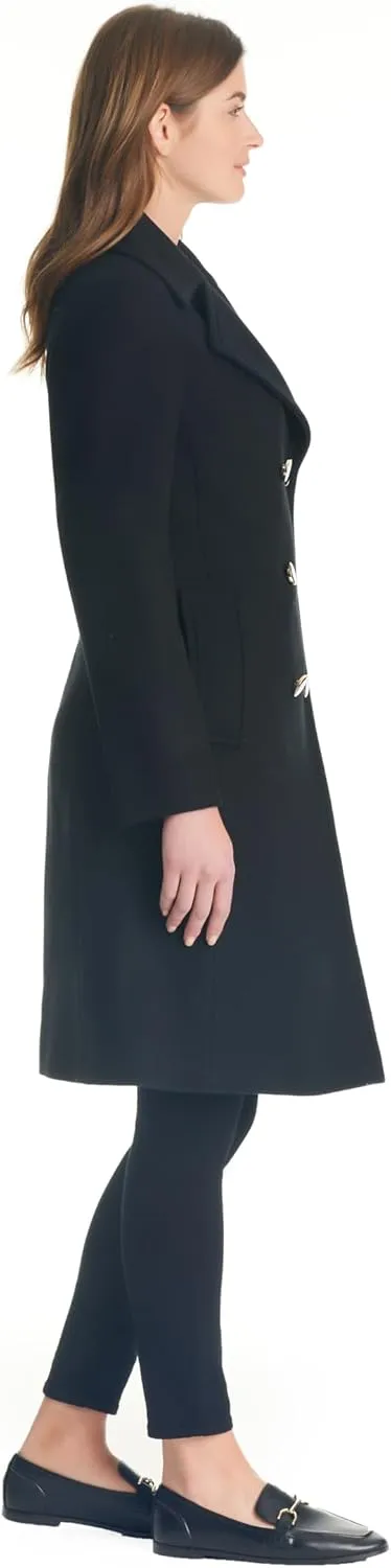 kate spade new york Women's Double-Breasted Long Wool Coat
