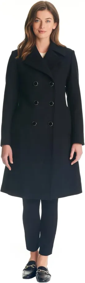 kate spade new york Women's Double-Breasted Long Wool Coat