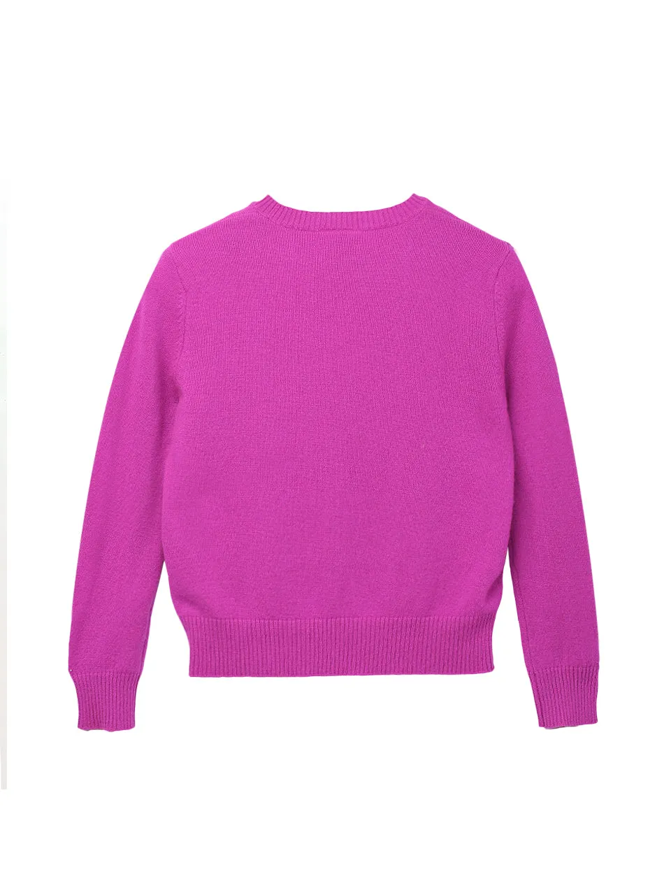 Kids Crew Neck Sweater_Purple