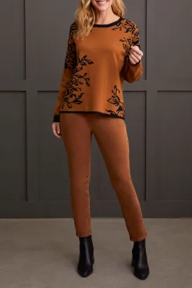Long Sleeve Crew Neck Reversible Sweater