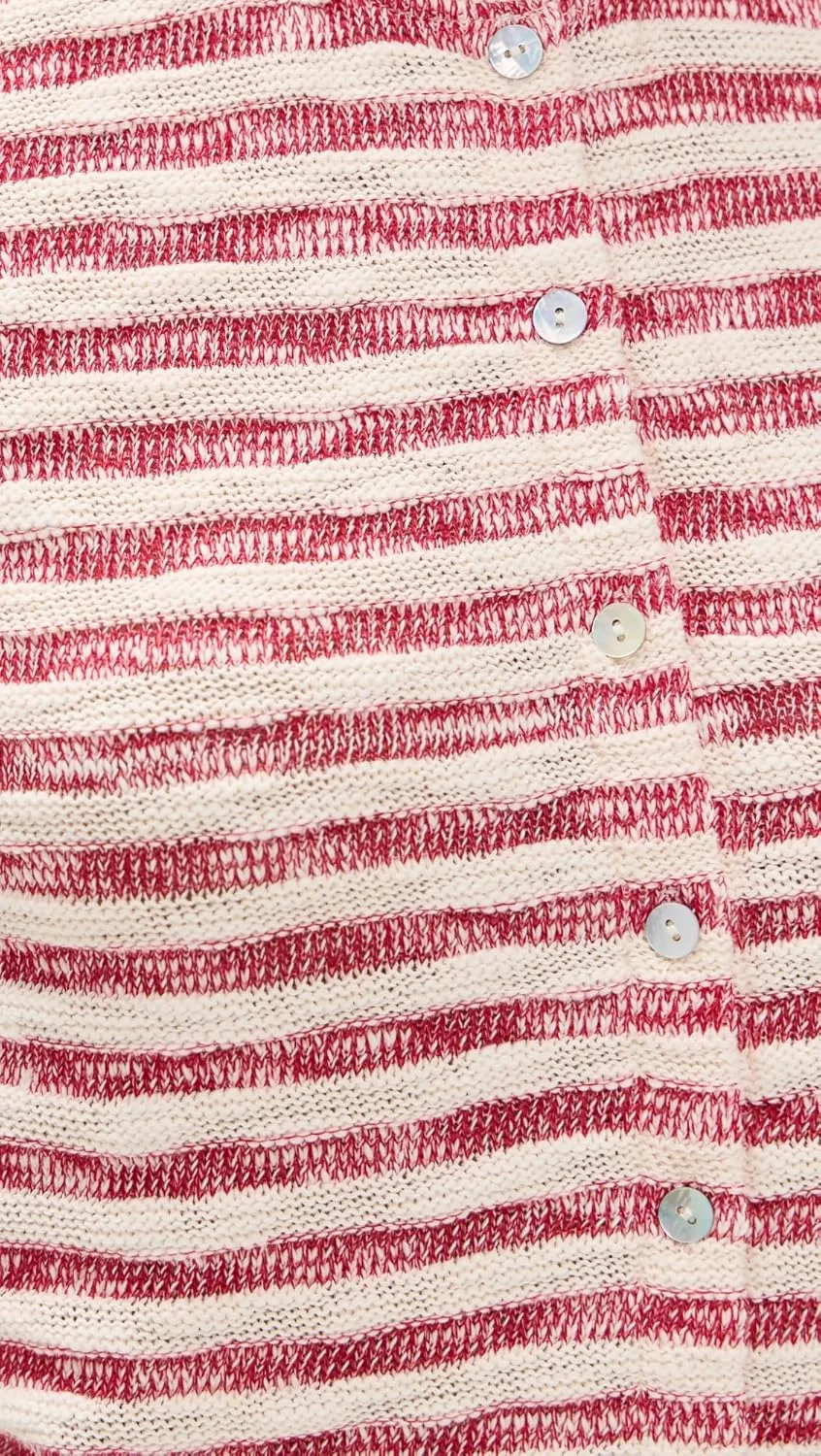 Madewell Women's Crew Neck Sweater Vest in Stripe