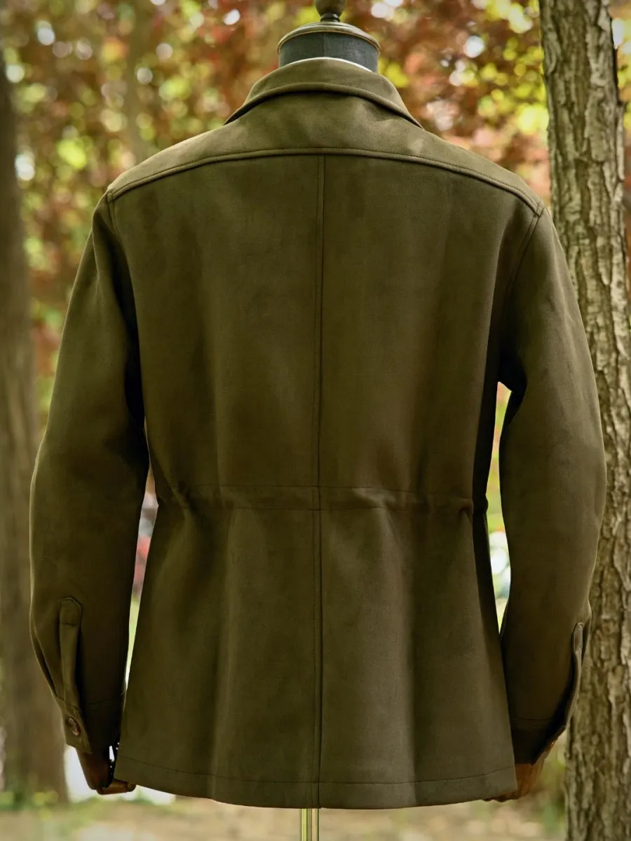 Men's Faux Suede Safari Jacket