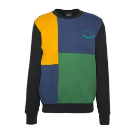 PAUL SMITH Sweatshirt Panel - Navy/Green