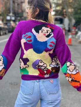 Vintage Snow White Knit Cardigan