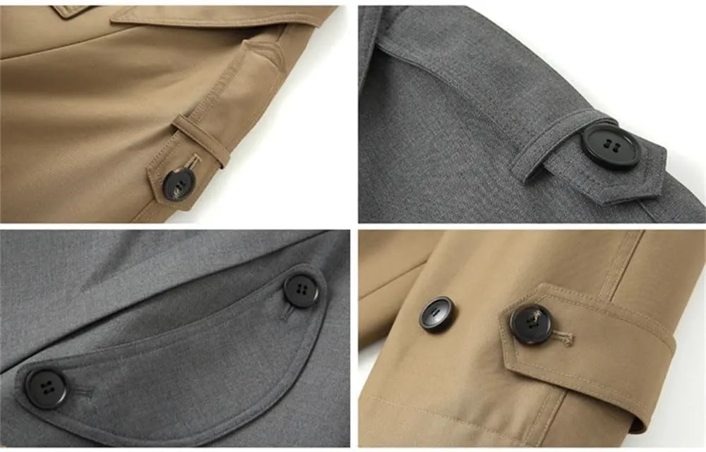Women Fall Loose Long Trench Coat Double Breasted Solid Casual Overcoat Loose All Season Long Coat