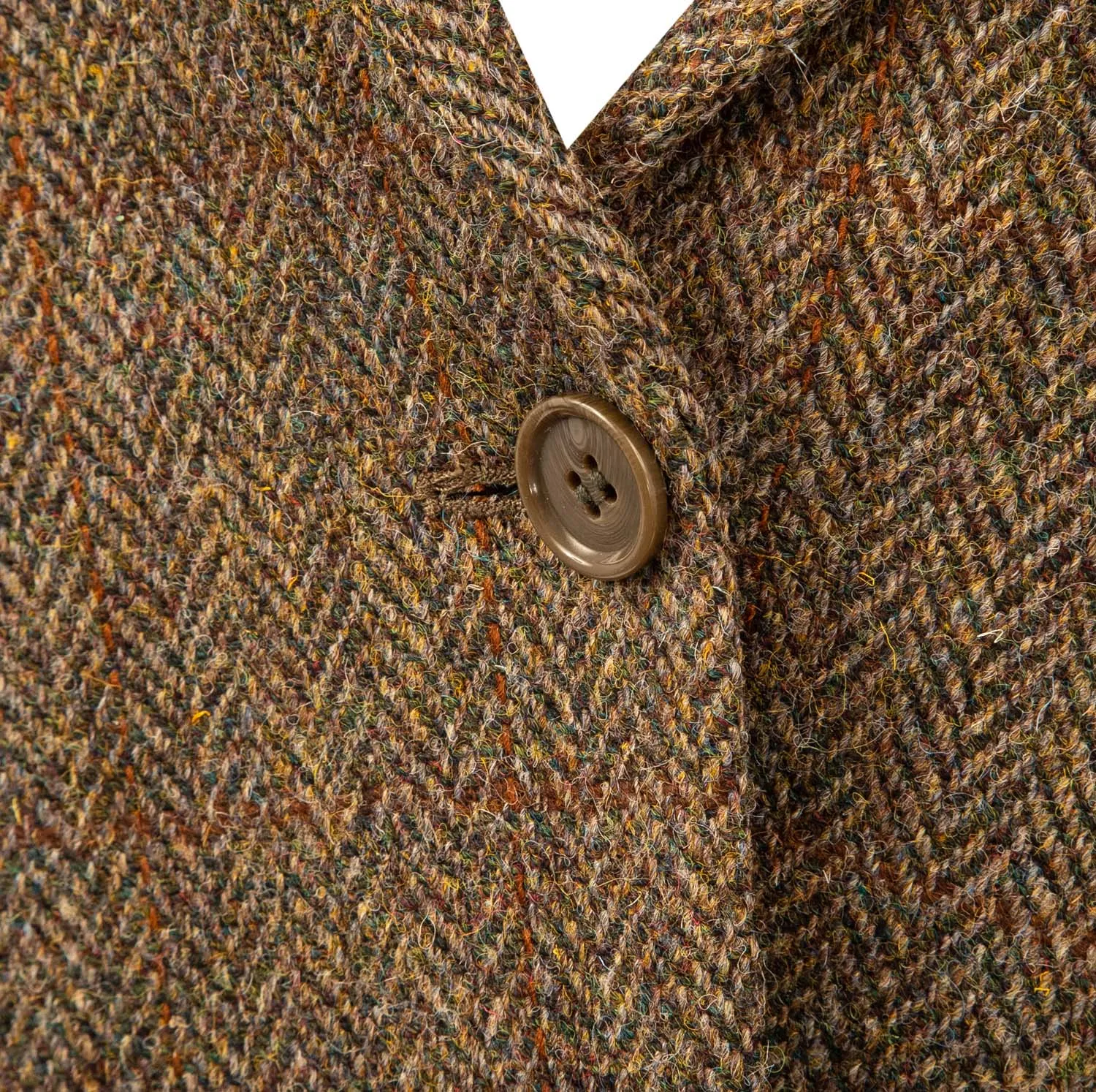 Women's Harris Tweed Iona Jacket  Brown Herringbone