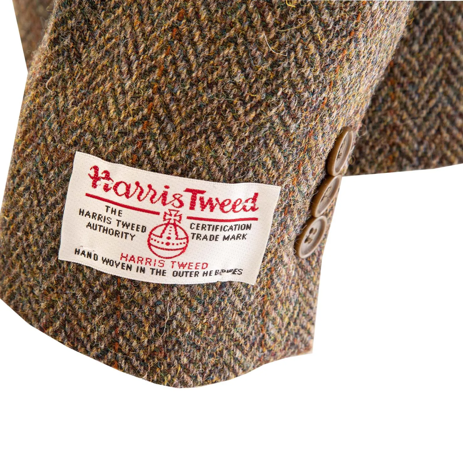 Women's Harris Tweed Iona Jacket  Brown Herringbone